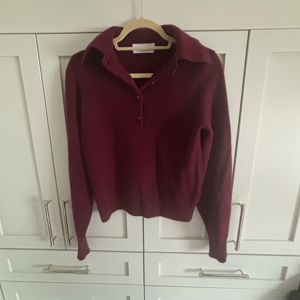 Women's Burgundy Turtleneck Sweater